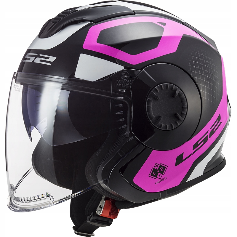Prilba LS2 OF570 Verso Marker Matt Black Violet M.