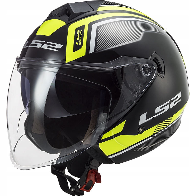 Prilba LS2 OF573 Twister II Flix Black H-V Yellow M.