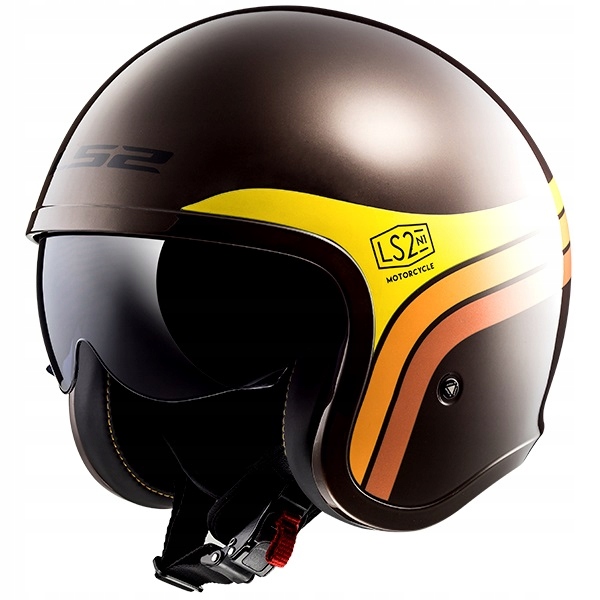 Prilba LS2 OF599 SPITFIRE SUNRISE BROWN ORANGE / Y M.