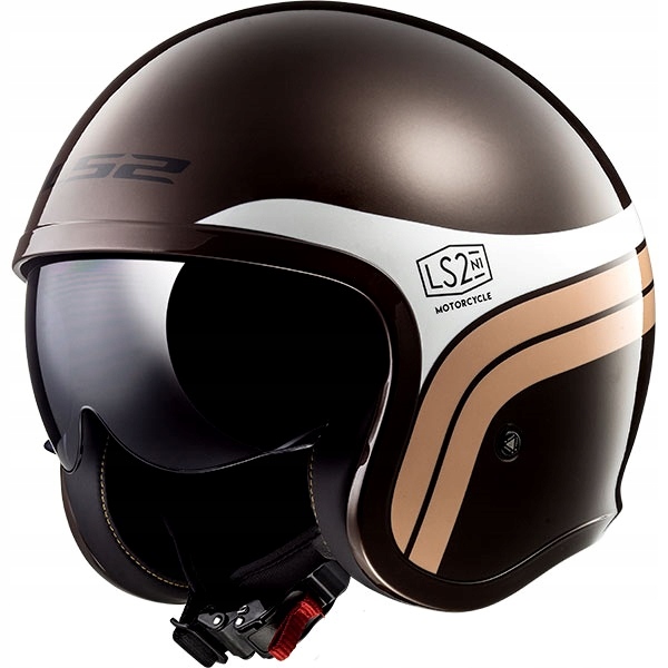 Prilba LS2 OF599 SPITFIRE SUNRISE BROWN WHITE L