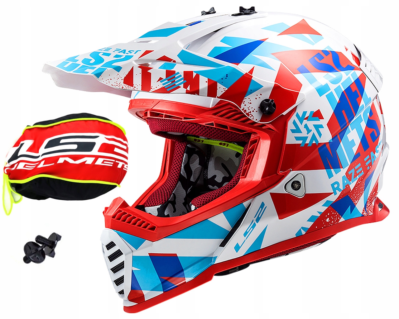 PRILBA NA MOTOCYKLE LS2 MX437 FAST EVO CROSS LIGHT 2X