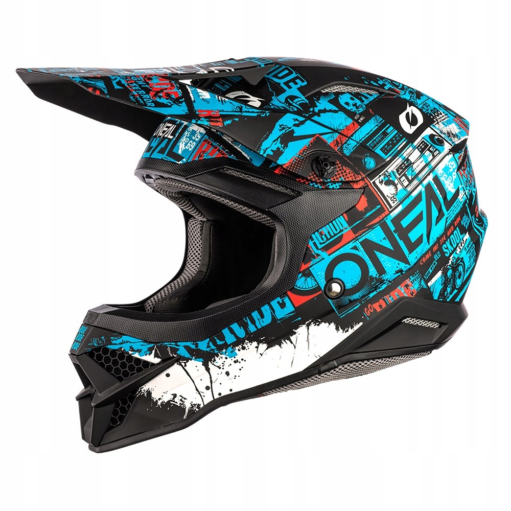 Prilba O'Neal 3SRS RIDE BLK / BLU MX