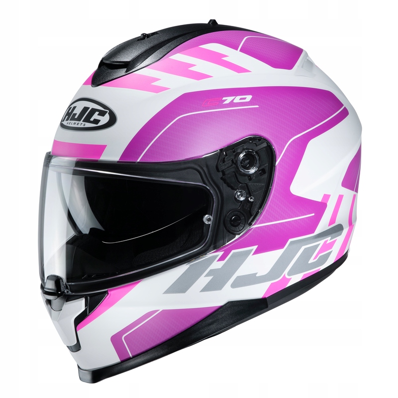 Dámska moto prilba so štítom HJC C70 KORO PINK M.