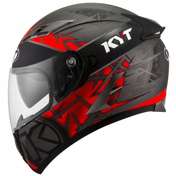 Moto prilba KYT FALCON2 RIFT červená / antracitová S