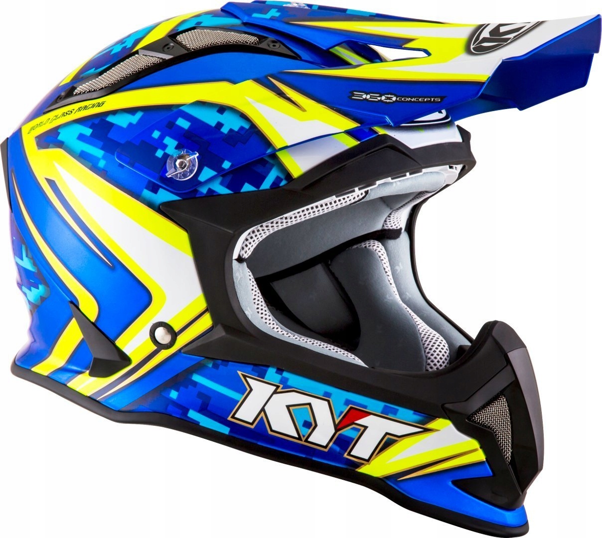Prilba KYT STRIKE EAGLE REEF fluo - S