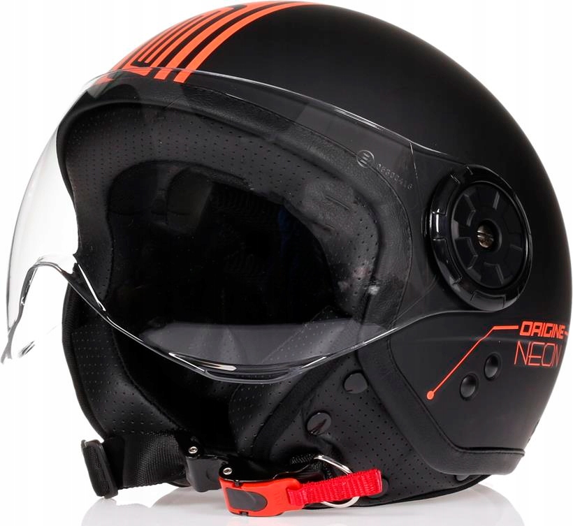 Moto prilba ORIGINE NEON ORANGE JET LIGHT S