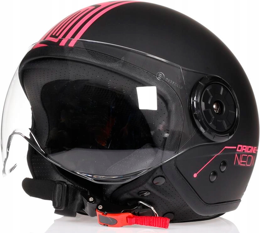 Moto prilba ORIGINE NEON PINK JET LIGHT XS