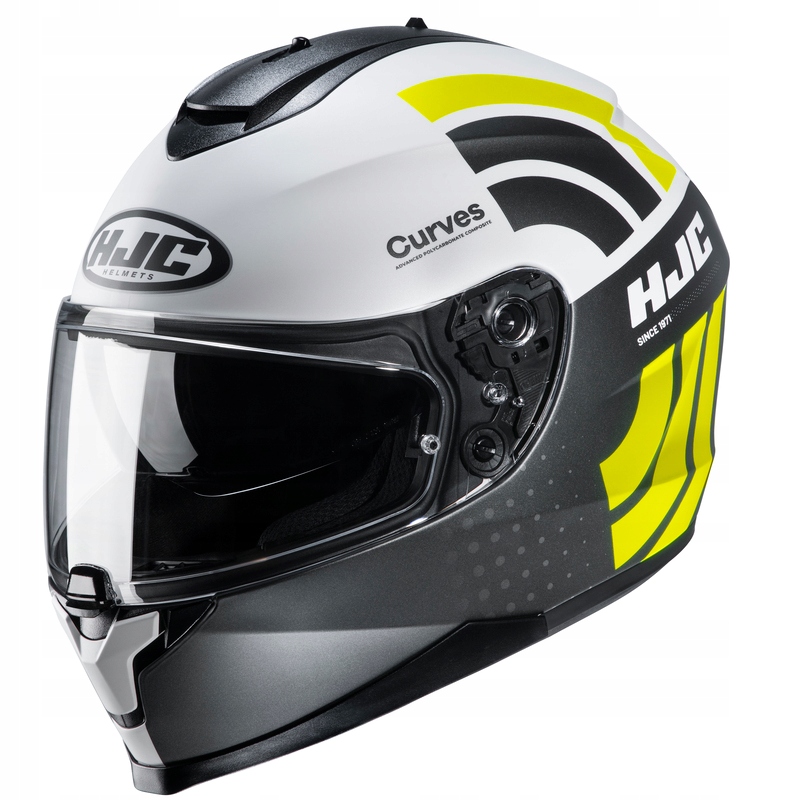 Moto prilba HJC C70 GREY / FLUO XL so šiltom