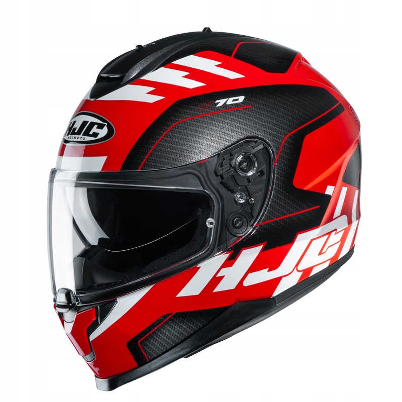 Moto prilba so štítom HJC C70 KORO RED XL