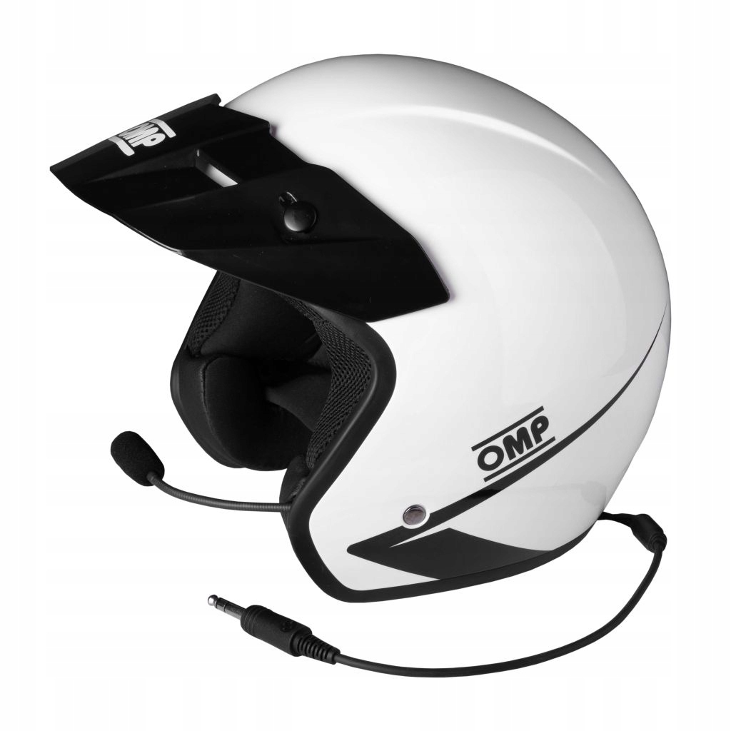 Prilba OMP Star-J s interkomom KJS LIMITED biela S