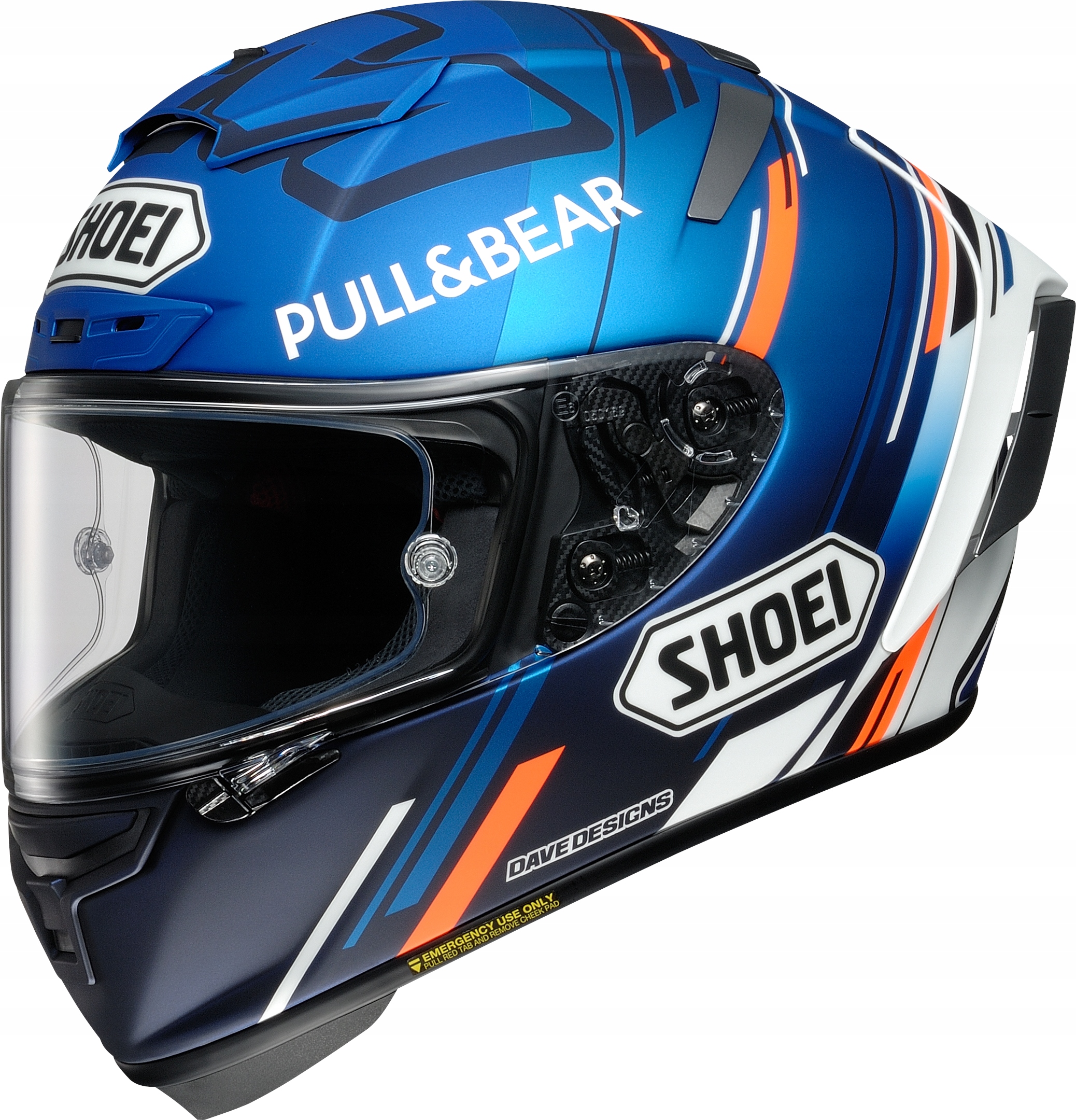Prilba SHOEI X-SPIRIT 3 AM73 TC-2 Blue pull CWR-1 XL