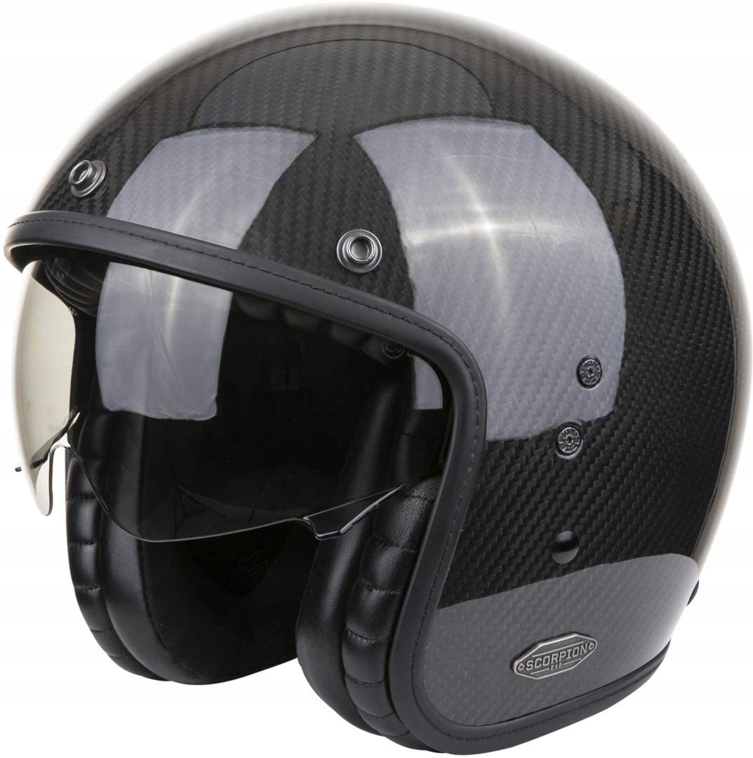 Prilba Scorpion BELFAST CARBON SOLID JET XL