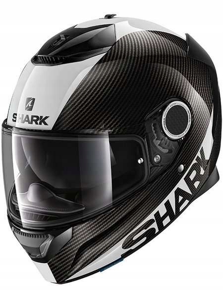 Prilba Shark Spratan Carbon Skin čierna / biela M.