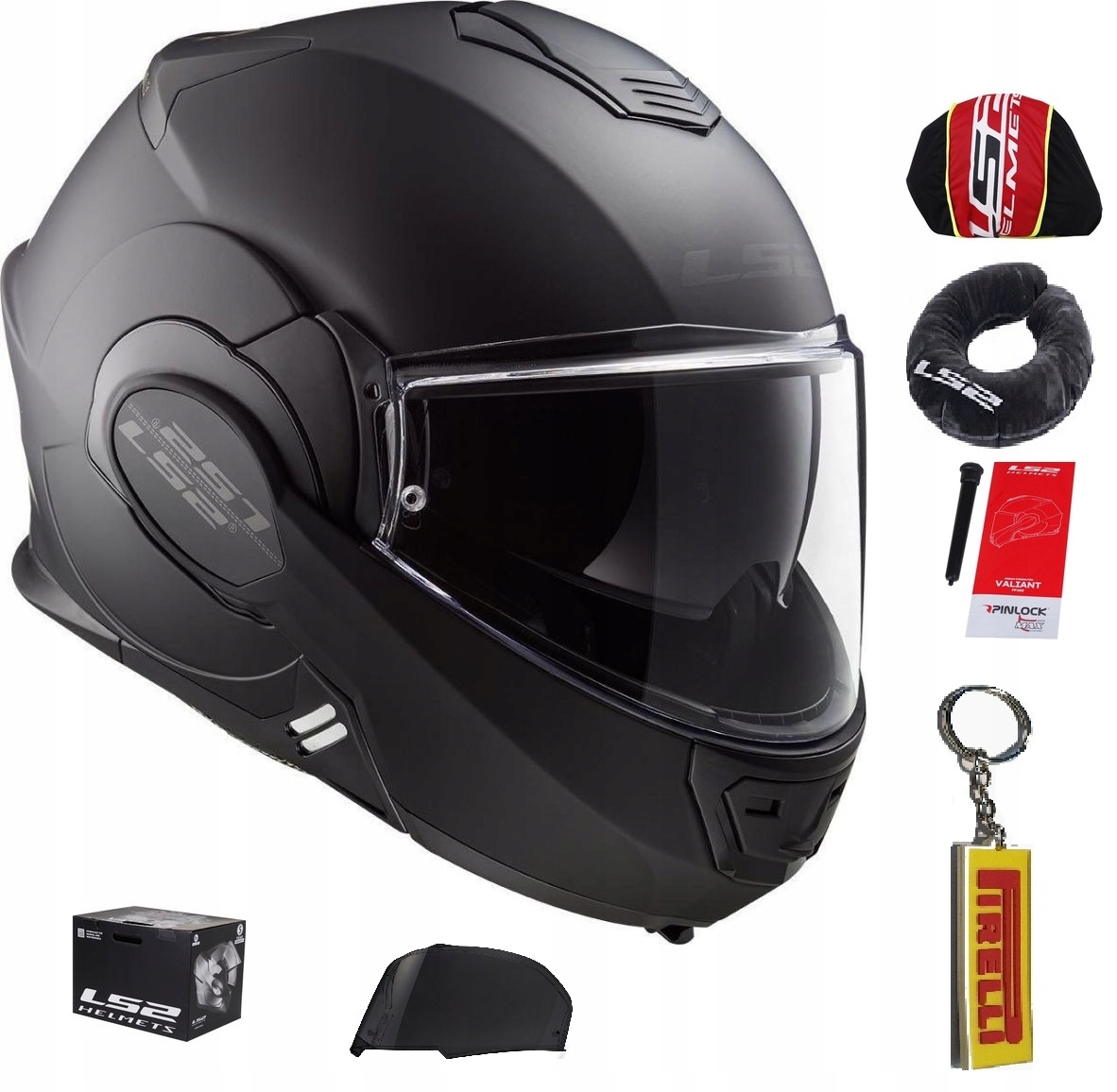 Výklopná prilba LS2 FF399 MATT BLACK M