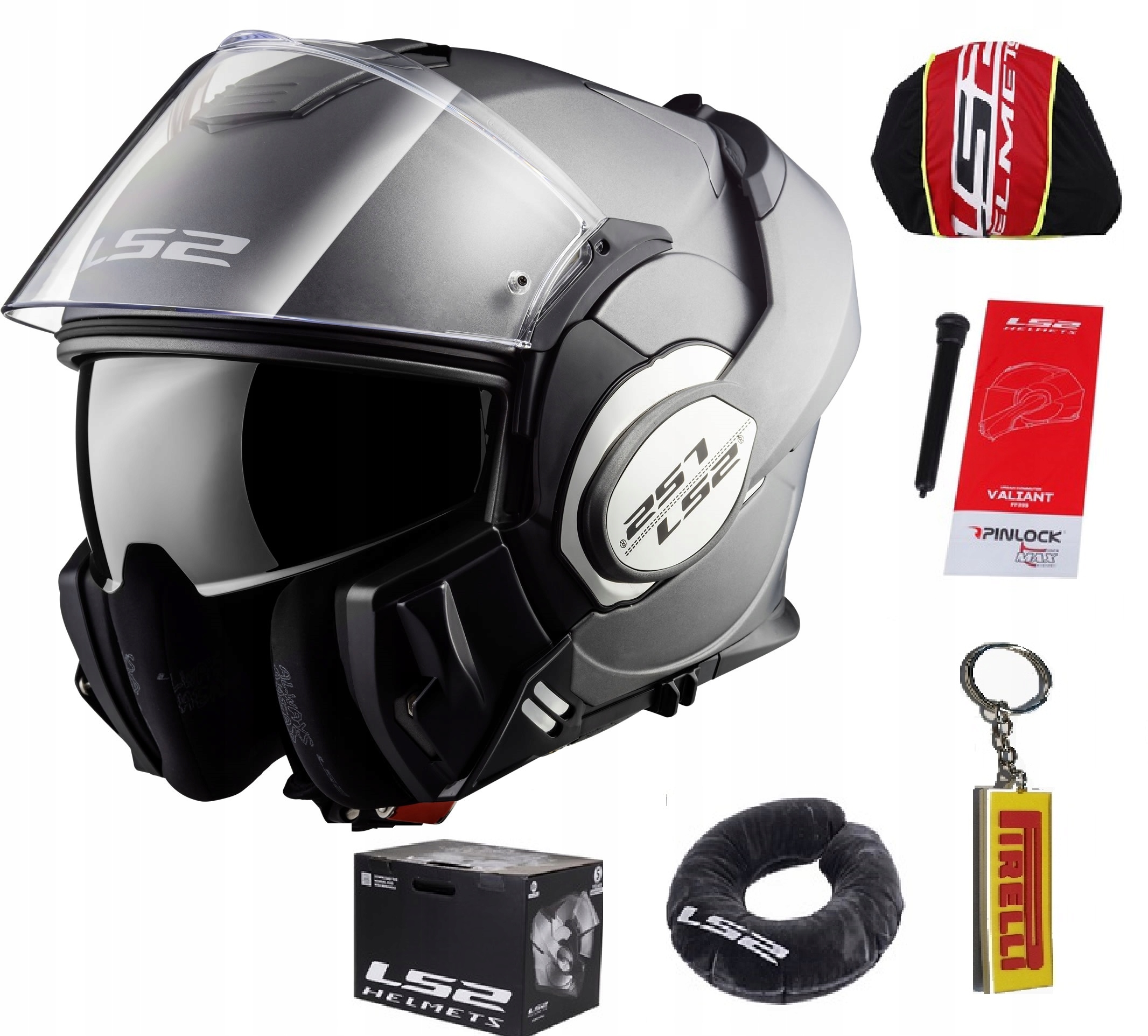 Výklopná prilba LS2 FF399 VALIANT MATT BLACK S