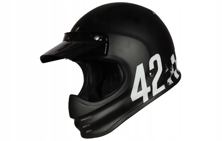Prilba VIRGO DANNY Matt Black ORIGINE S CAFE RACER