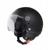 Prilba Vespa D-jet VESPA VISOR MATNÁ ČIERNA Veľkosť M