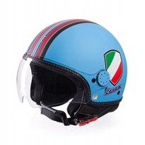 Prilba Vespa V-STRIPES modrá veľkosť XL