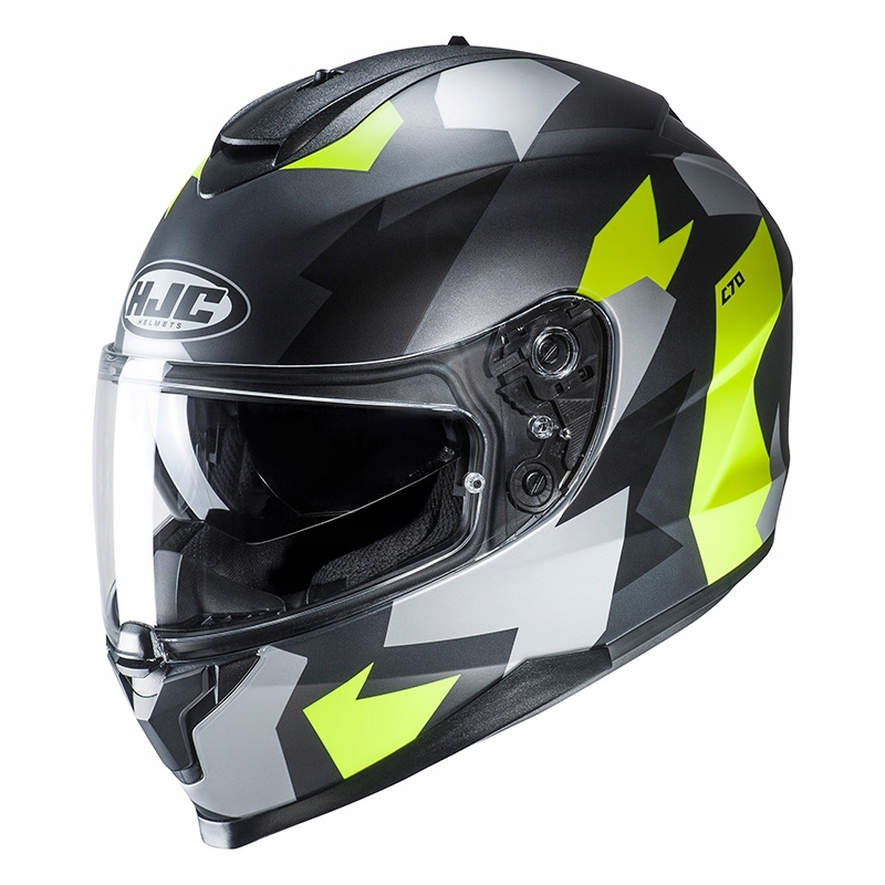 Prilba so štítom HJC C-70 C70 VALON camo fluo Polomatná XL