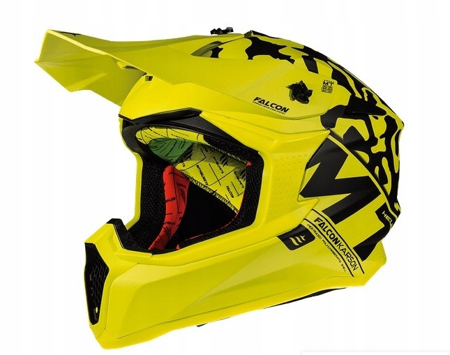 Crossová prilba MT Falcon - Karson fluo / black r.L