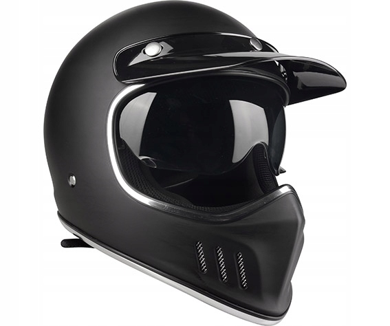 Lazer Cross TT retro enduro prilba matná čierna XL
