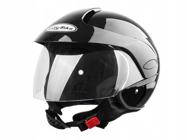 Moto prilba WL-703 čierny lesk M