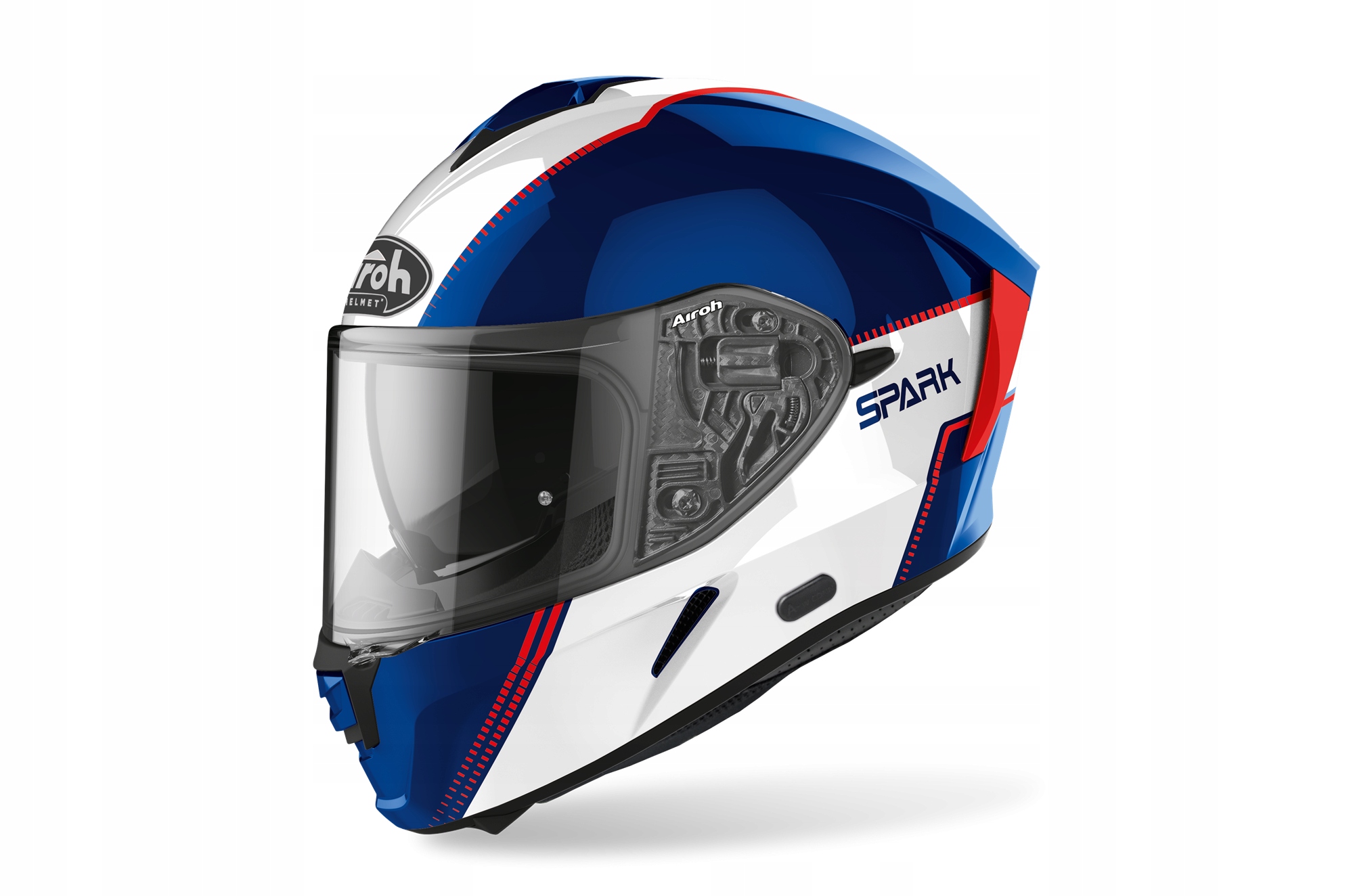 Moto prilba so štítom pinlock AIROH SPARK FLOW BLUE S
