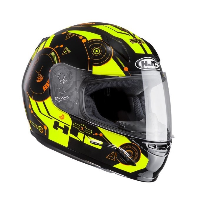 Detská moto prilba SIMITIC FLUO veľkosť M