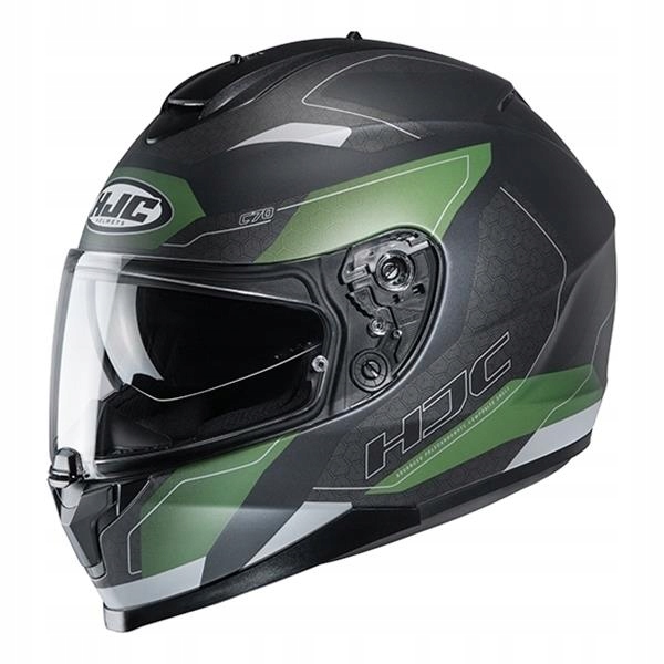 Moto prilba HJC C70 Canex MC-4SF Green S.