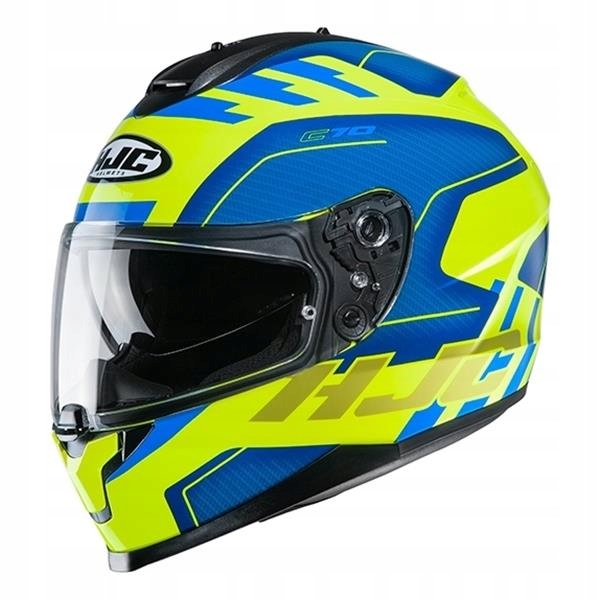 Moto prilba HJC C70 Koro MC-3H Fluo Blenda M.