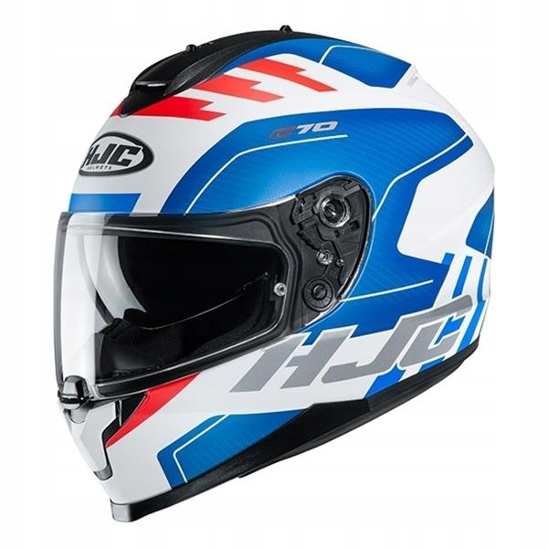 Moto prilba HJC C70 Koro MC21SF modrá M.