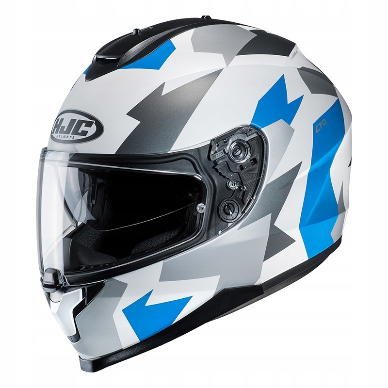 Moto prilba HJC C70 Valon Blue Semi-matt S