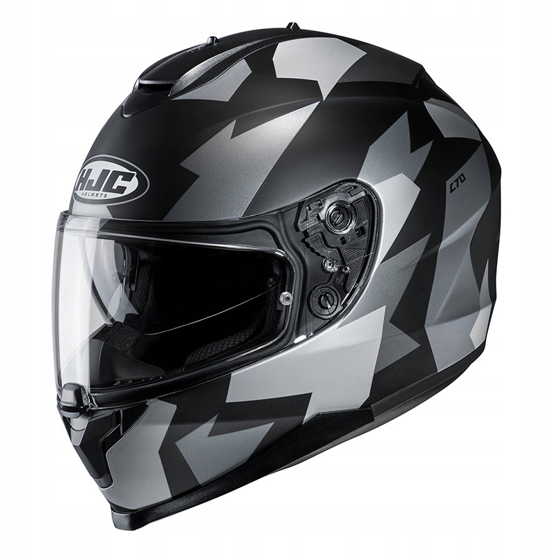 Moto prilba HJC C70 Valon Grey Semi-matná XL