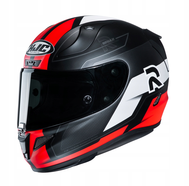 Červená moto prilba HJC RPHA 11 FESK