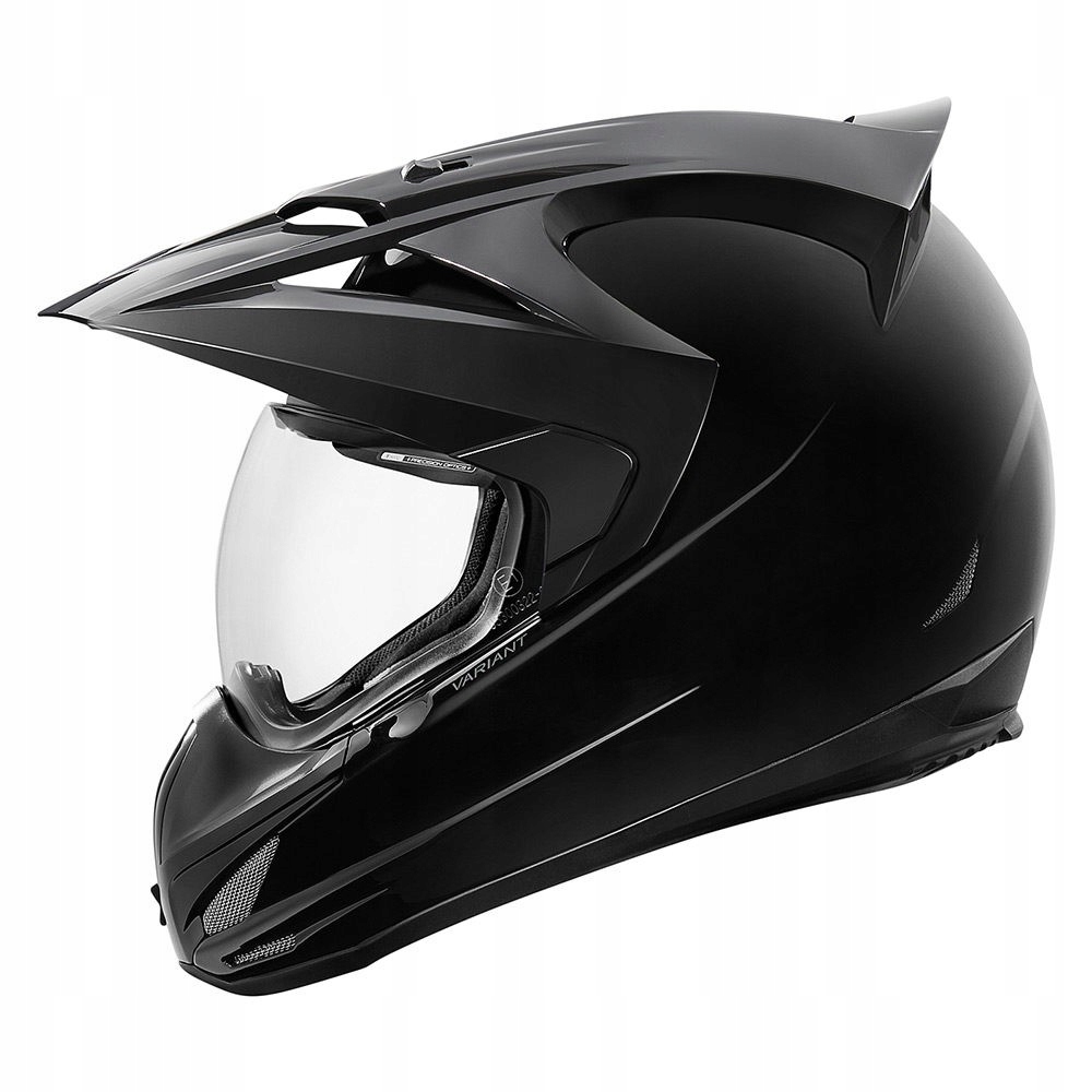 Moto prilba ICON VARIANT čierny lesk S