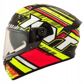 Moto prilba KYT NF-R ENERGY červená / žltá S.