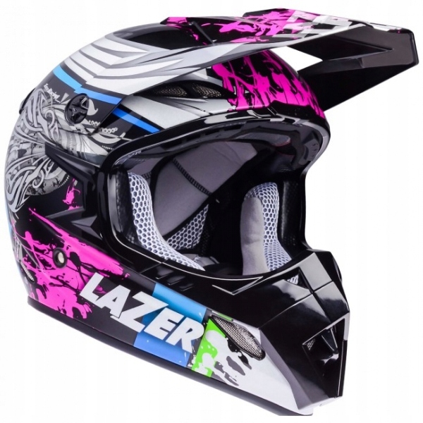 Moto prilba LAZER MX8 Flash Pure Glass veľkosť L.
