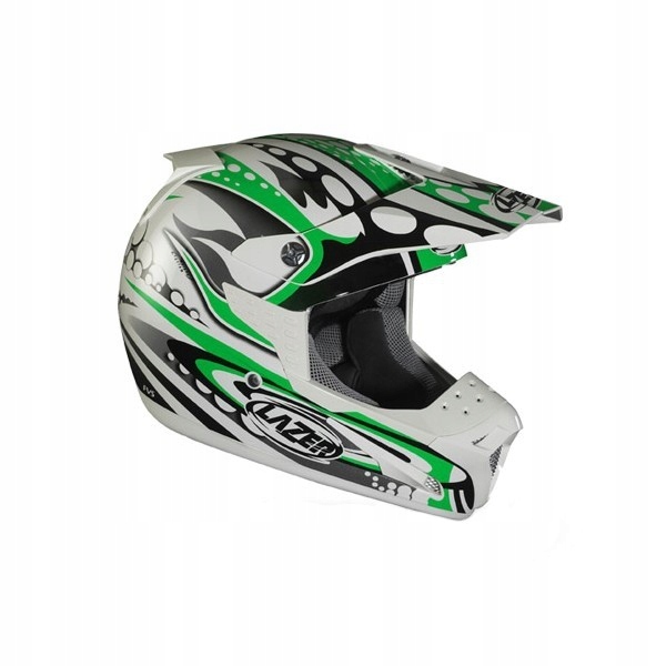 Moto prilba LAZER SMX Bionic biela / zelená L