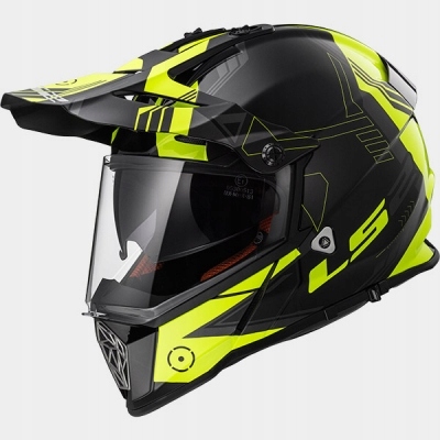 Moto prilba LS2 MX436 PIONEER Hi-Vis Yellow M