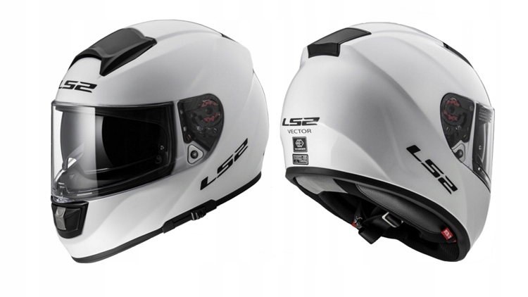 Moto prilba LS2 VECTOR biele vlákna 3XL