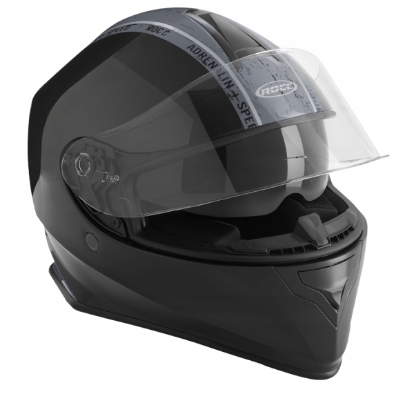 Moto prilba ROCC 432 sivočierna S