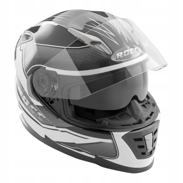 Moto prilba ROCC 481 čierno-biela XL
