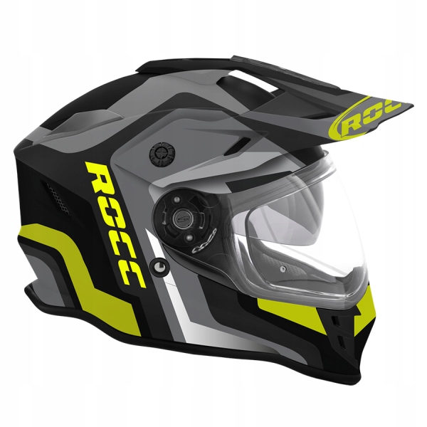 Moto prilba ROCC 781 čierno-žltá XS