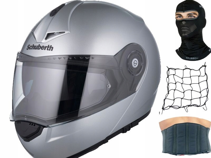Moto prilba SCHUBERTH C3 PRO Glossy Silver M