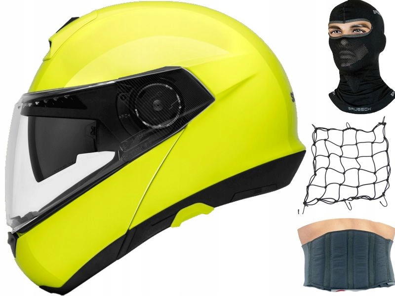 Moto prilba SCHUBERTH C4 Fluo Yellow. XXXL