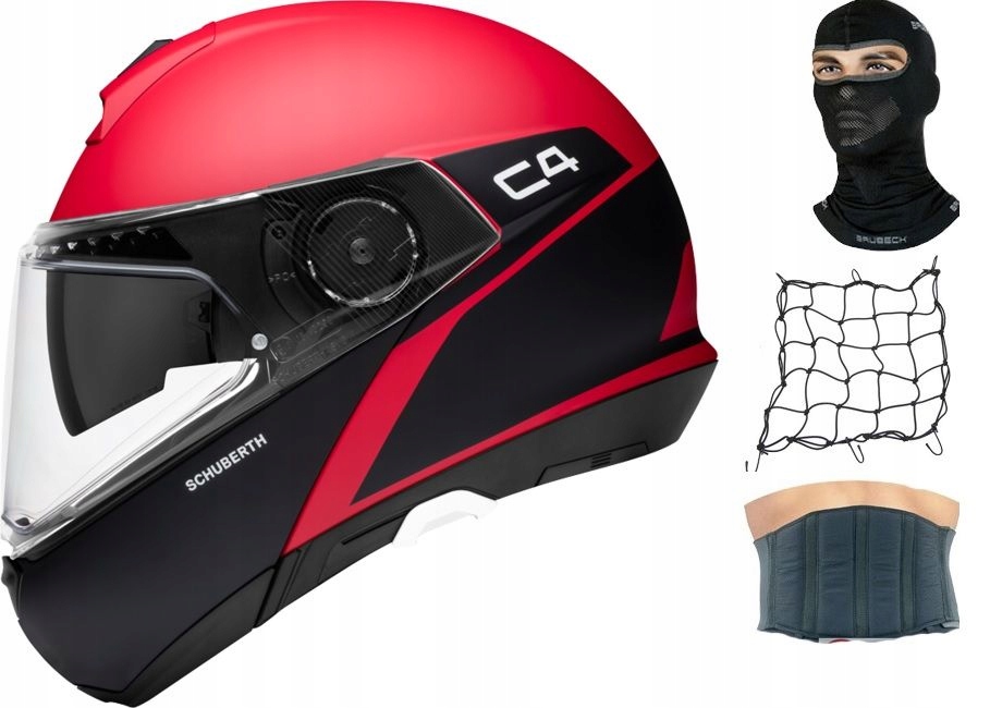 Moto prilba SCHUBERTH C4 Spark RED veľ. S.