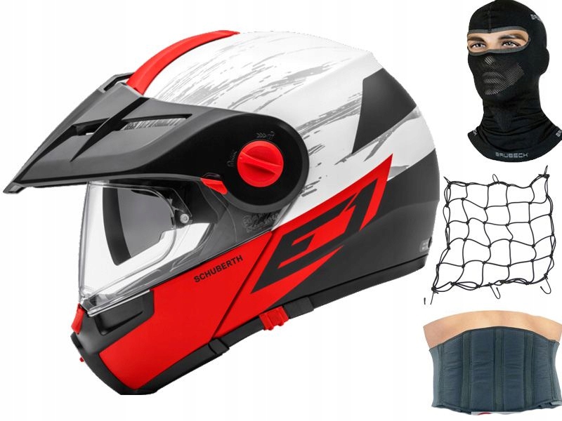 Moto prilba SCHUBERTH E1 Crossfire Red veľkosť XL