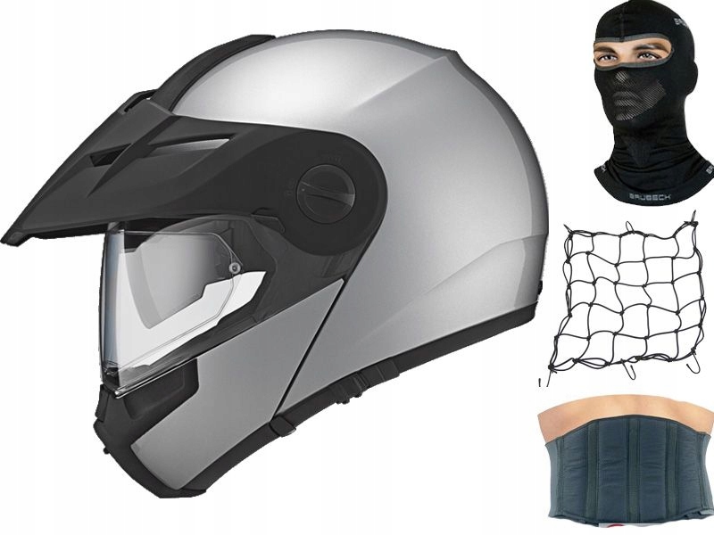 Moto prilba SCHUBERTH E1 Glossy Silver s. M.