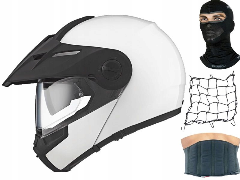 Moto prilba SCHUBERTH E1 lesklá biela veľkosť. XL
