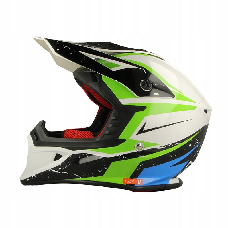 Moto prilba VCAN M.LINE v325 CROSS zelená / b a XL